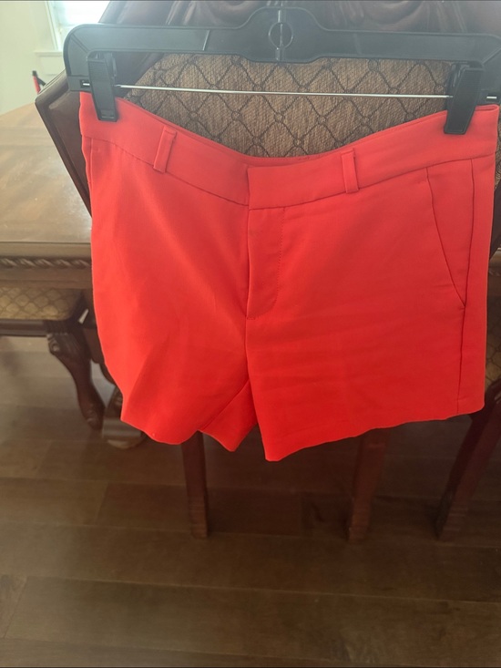 Banana Republic Pants - Banana Republic Bright Red Tailored Bermuda Shorts